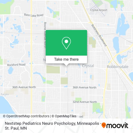 Mapa de Nextstep Pediatrics Neuro Psychology