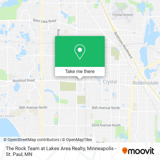 Mapa de The Rock Team at Lakes Area Realty