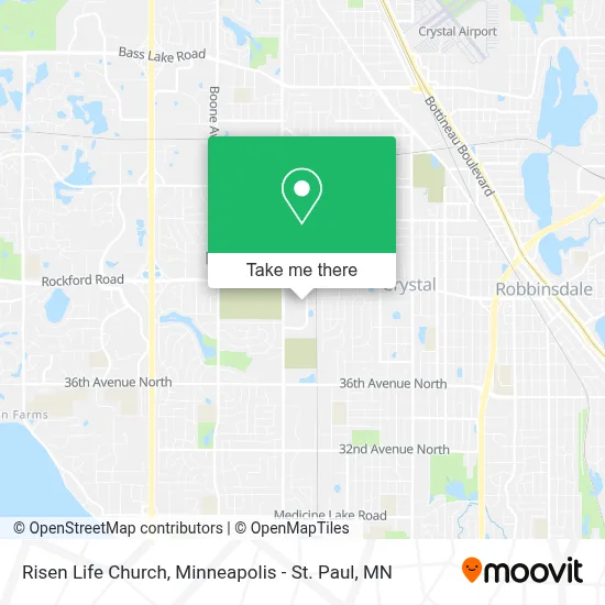 Risen Life Church map