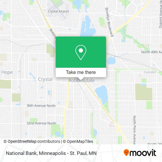 National Bank map