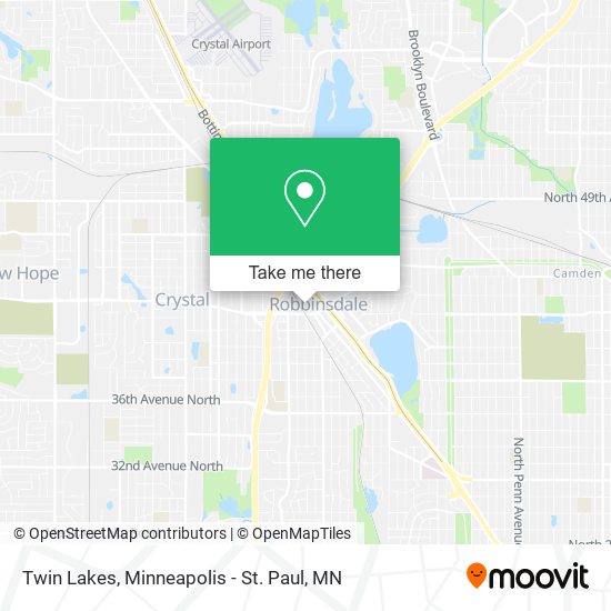 Twin Lakes map