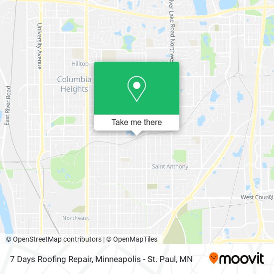7 Days Roofing Repair map