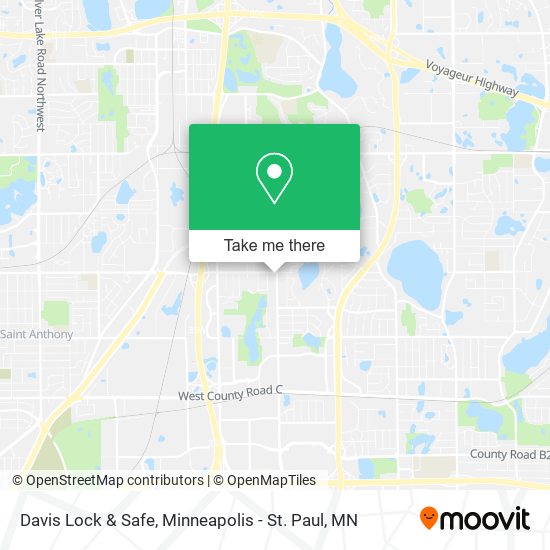 Mapa de Davis Lock & Safe