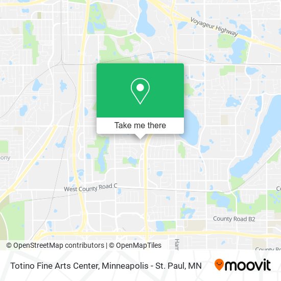 Totino Fine Arts Center map