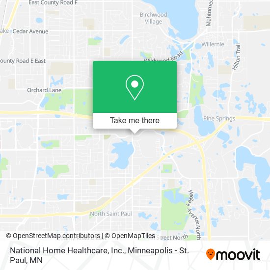 Mapa de National Home Healthcare, Inc.