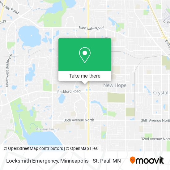 Mapa de Locksmith Emergency