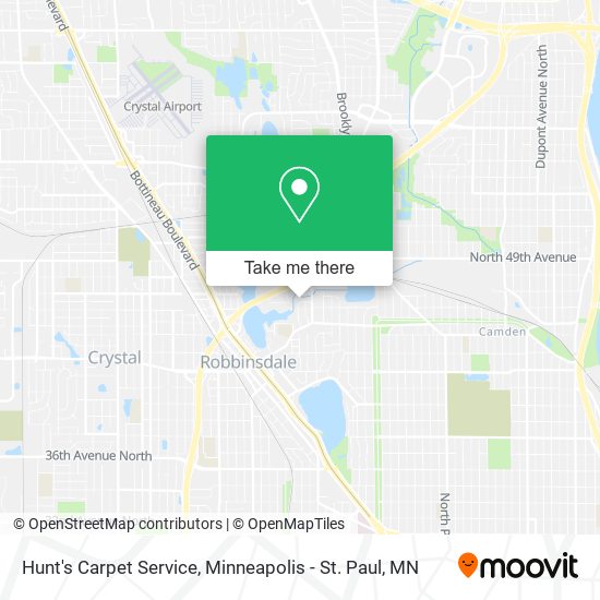 Hunt's Carpet Service map