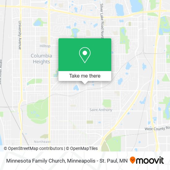 Minnesota Family Church map