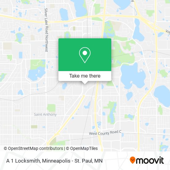 A 1 Locksmith map
