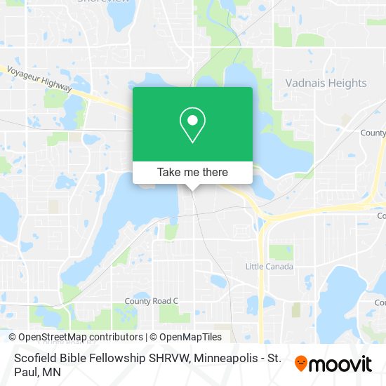 Scofield Bible Fellowship SHRVW map