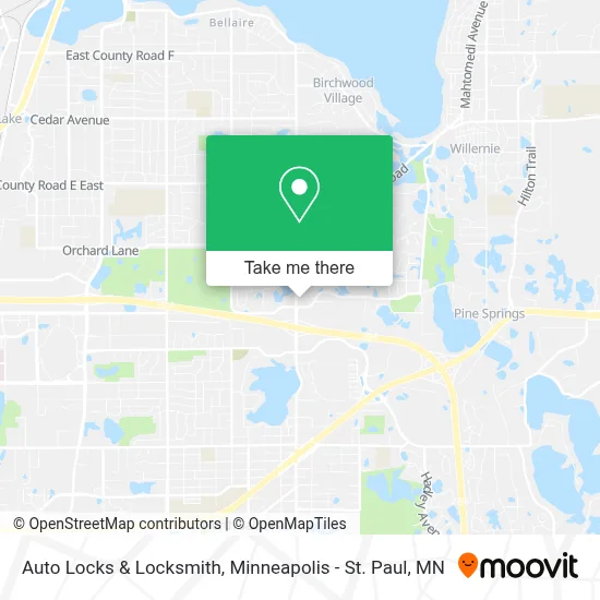 Auto Locks & Locksmith map