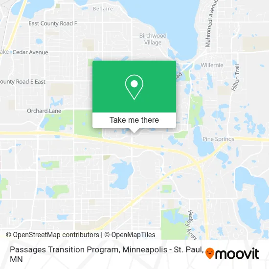Passages Transition Program map