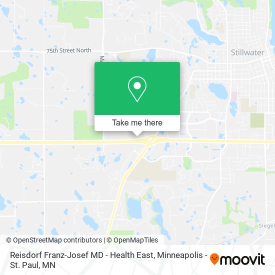 Mapa de Reisdorf Franz-Josef MD - Health East