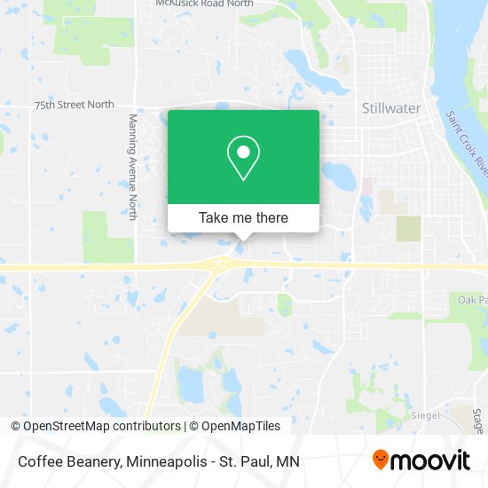 Mapa de Coffee Beanery