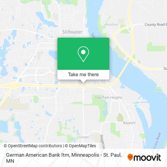 German American Bank Itm map