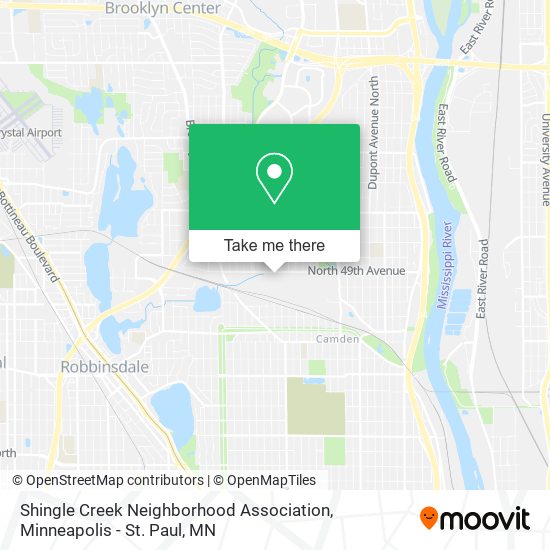Shingle Creek Neighborhood Association map