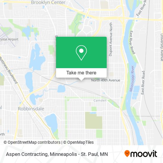 Aspen Contracting map