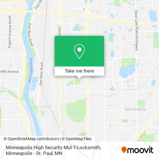 Minneapolis High Security Mul-T-Locksmith map