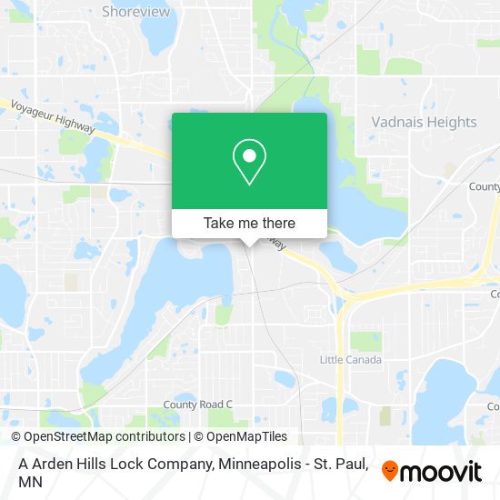 A Arden Hills Lock Company map