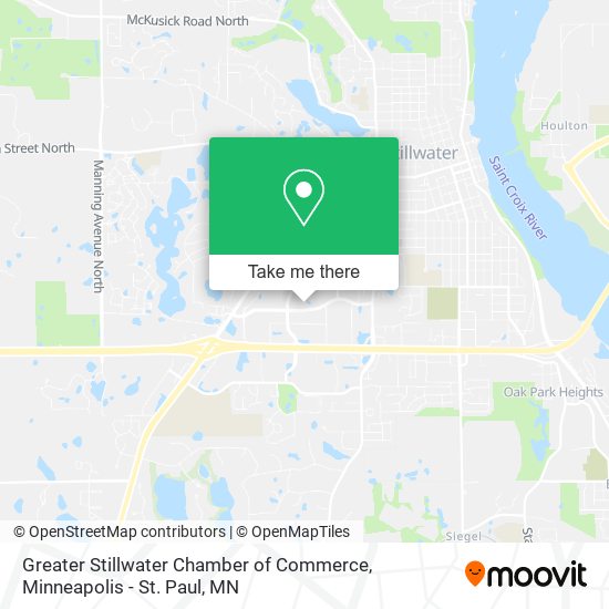 Greater Stillwater Chamber of Commerce map