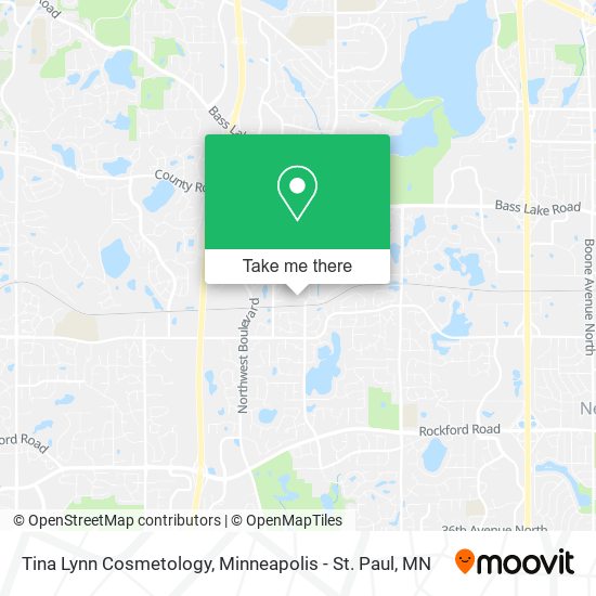 Tina Lynn Cosmetology map