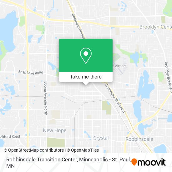 Robbinsdale Transition Center map