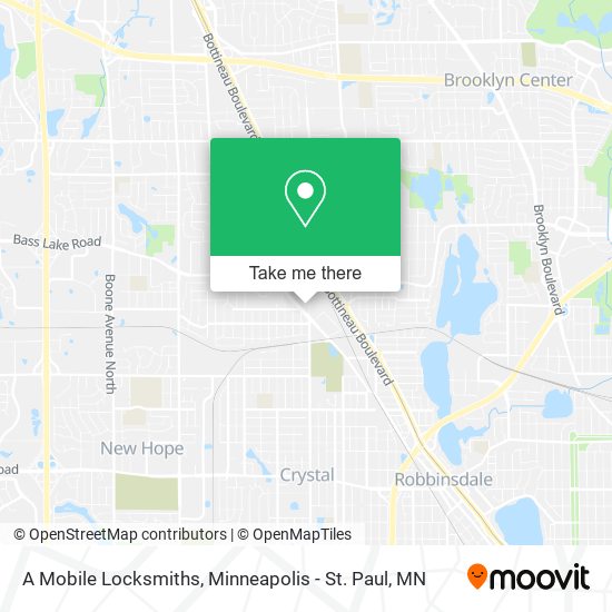 A Mobile Locksmiths map