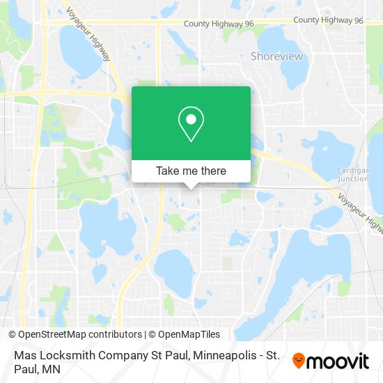 Mas Locksmith Company St Paul map