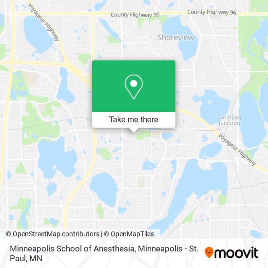 Minneapolis School of Anesthesia map