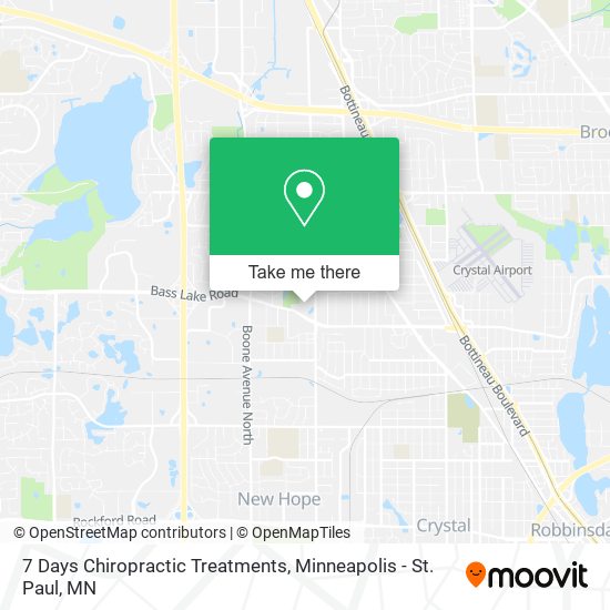 7 Days Chiropractic Treatments map