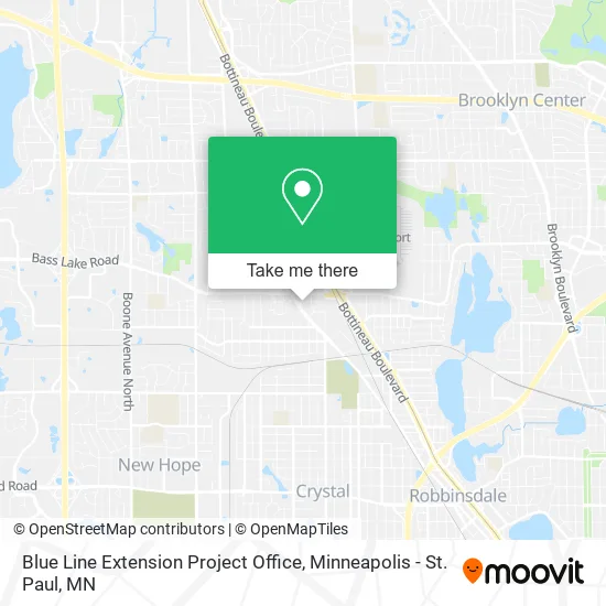 Mapa de Blue Line Extension Project Office