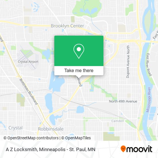 A Z Locksmith map