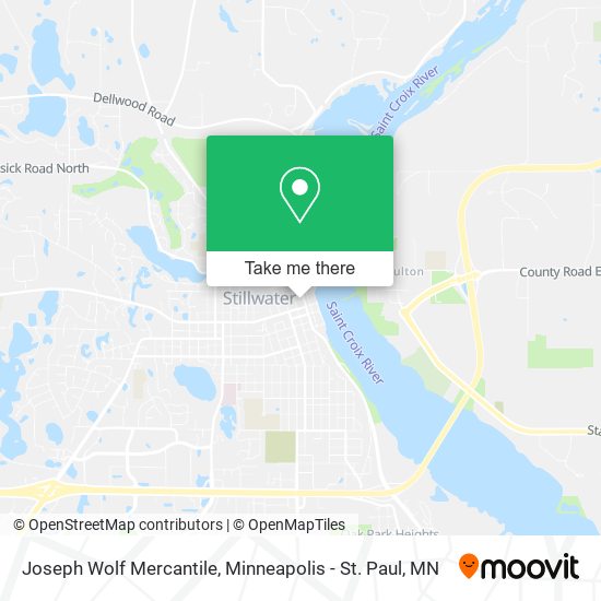 Joseph Wolf Mercantile map