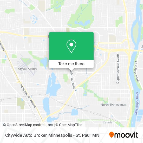 Citywide Auto Broker map