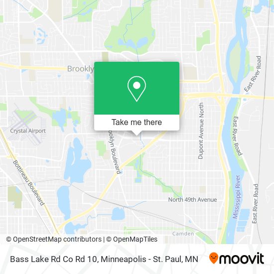 Mapa de Bass Lake Rd Co Rd 10