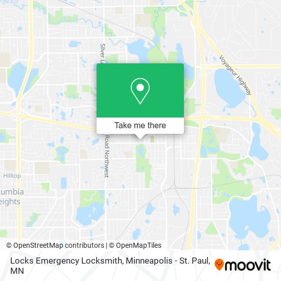 Mapa de Locks Emergency Locksmith
