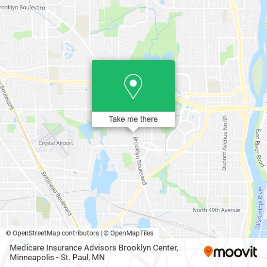 Mapa de Medicare Insurance Advisors Brooklyn Center