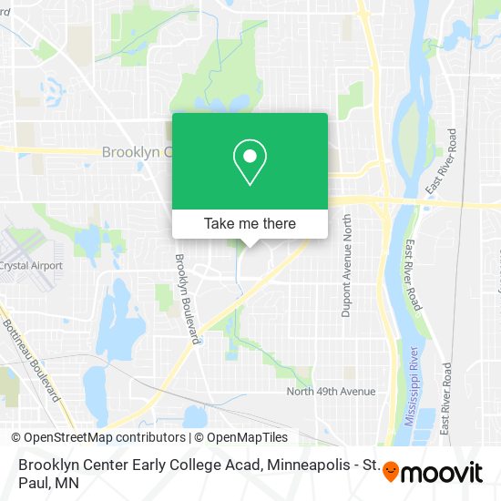 Mapa de Brooklyn Center Early College Acad