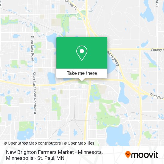 Mapa de New Brighton Farmers Market - Minnesota