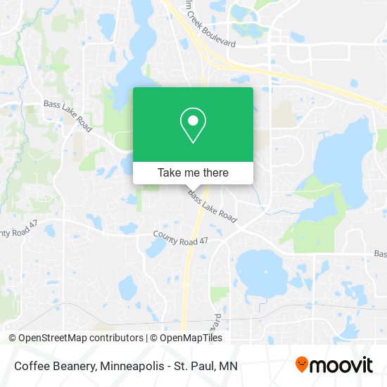 Coffee Beanery map