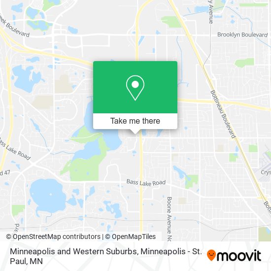 Minneapolis and Western Suburbs map