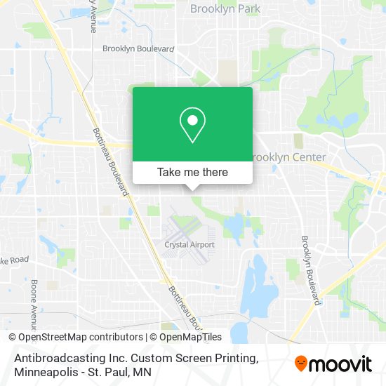 Mapa de Antibroadcasting Inc. Custom Screen Printing