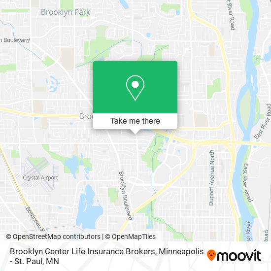 Brooklyn Center Life Insurance Brokers map