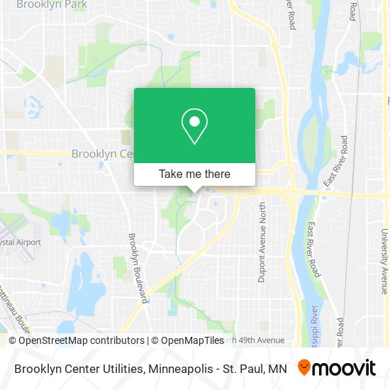 Brooklyn Center Utilities map