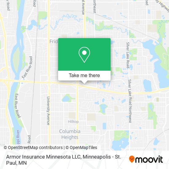 Armor Insurance Minnesota LLC map