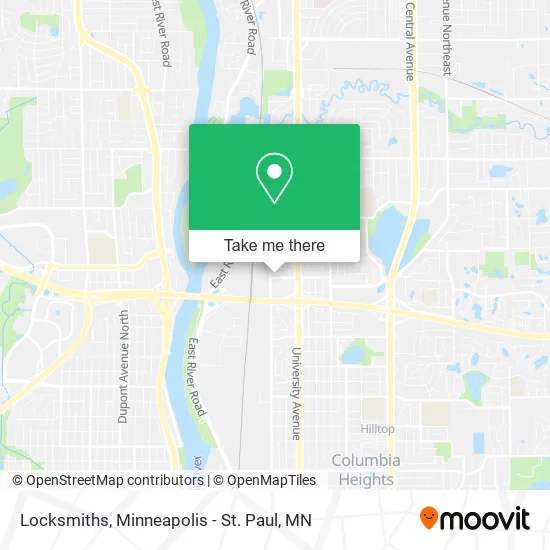 Locksmiths map