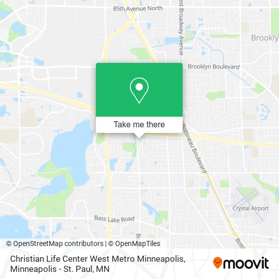 Christian Life Center West Metro Minneapolis map