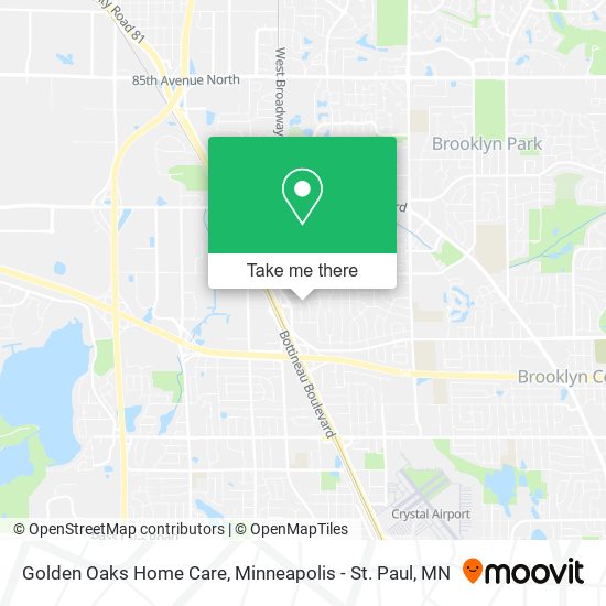Golden Oaks Home Care map