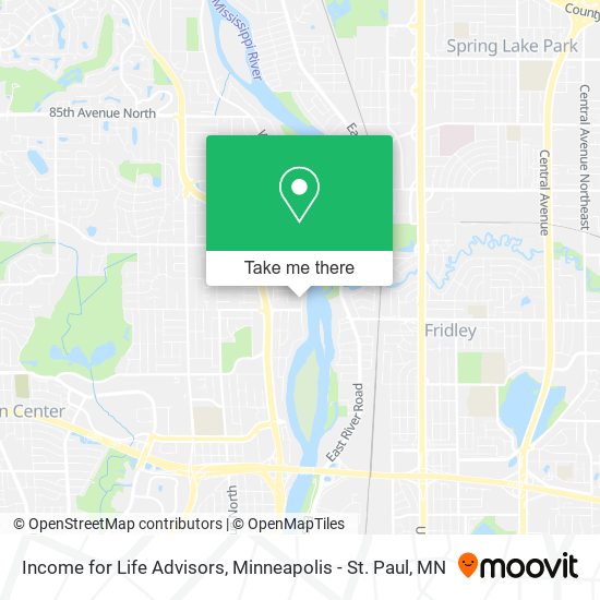 Mapa de Income for Life Advisors