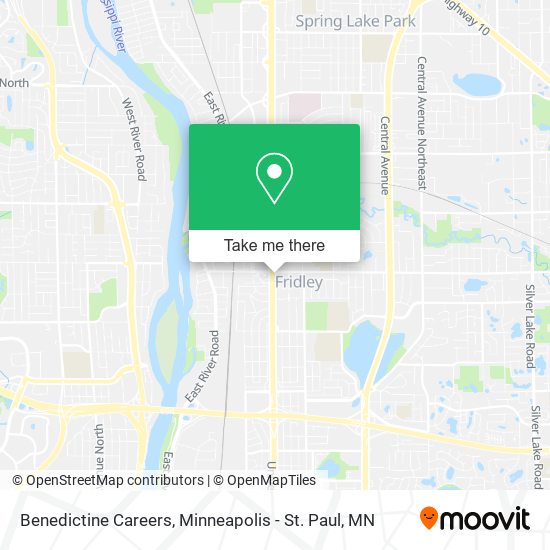 Benedictine Careers map